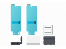 Charger l'image dans la galerie, Protecteurs d'écran et accessoires. Deux protecteurs d'écran, une raclette et un chiffon sont présentés.
