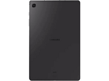 Charger l&#39;image dans la galerie, Une tablette Samsung gris foncé, vue de dos. Le logo Samsung et le mot &#39;AKG&#39; sont visibles.
