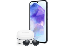 Charger l'image dans la galerie, SAMSUNG Smartphone Galaxy A55 128 GB 5G Awesome Navy + Galaxy Buds 2 (F-SM-A556ZAMSH) - 128 GB Noir
