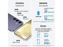 Charger l&#39;image dans la galerie, SAMSUNG Smartphone Galaxy S24 5G 128GB Amber Yellow (SM-S921BZYDEUB)
