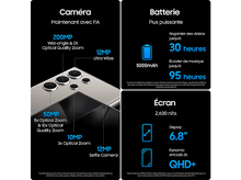 Charger l&#39;image dans la galerie, SAMSUNG Smartphone Galaxy S24 Ultra 5G 256GB Titanium Grey (SM-S928BZTGEUB)
