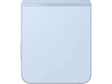 Charger l'image dans la galerie, Vue de dessus d'un smartphone pliable, fermé, bleu clair.
