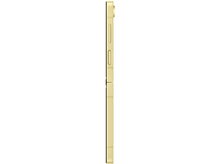 Charger l'image dans la galerie, Vue latérale d'un téléphone Samsung Galaxy Z Flip doré, plié, montrant la charnière.
