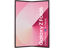 Charger l'image dans la galerie, Un téléphone Galaxy Z Fold6 plié, intérieur rose.
