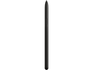 Stylet noir. Un stylet fin et noir, vu sur un fond noir. Design minimaliste.