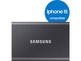 SAMSUNG Disque dur externe SSD portable T7 1 TB Gris (MU-PC1T0T/WW)