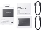 SAMSUNG Disque dur externe SSD portable T7 1 TB Gris (MU-PC1T0T/WW)