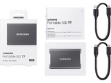 SAMSUNG Disque dur externe SSD portable T7 2 TB Gris (MU-PC2T0T/WW)