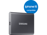 SAMSUNG Disque dur externe SSD portable T7 2 TB Gris (MU-PC2T0T/WW)