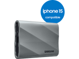 SAMSUNG Disque dur externe SSD portable T9 1 TB Gris (MU-PK1T0G/WW)
