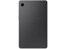 Charger l&#39;image dans la galerie, Une tablette noire, vue arrière, avec une caméra à l&#39;arrière. Sur fond blanc.
