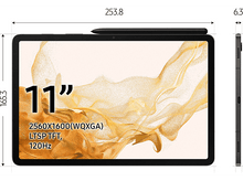 Charger l&#39;image dans la galerie, SAMSUNG Tablette Galaxy Tab S8 5G 128 GB Graphite (SM-X706BZAAEUB)
