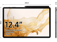 Charger l&#39;image dans la galerie, SAMSUNG Tablette Galaxy Tab S8+ Wi-Fi 128 GB Graphite (SM-X800NZAAEUB)
