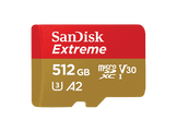 SANDISK Carte mémoire Extreme microSDXC 512 GB (00121589) 512 GB 130 Mbit/s