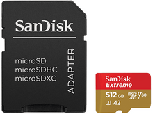 Charger l&#39;image dans la galerie, SANDISK Carte mémoire Extreme microSDXC 512 GB (00121589) 512 GB 130 Mbit/s
