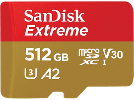 SANDISK Carte mémoire Extreme microSDXC 512 GB (00121589)