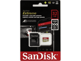 SANDISK Carte mémoire microSDHC Extreme 32GB Class 10 A1 V30 U3  (173420) 32 GB 60 MB/s