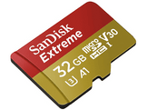SANDISK Carte mémoire microSDHC Extreme 32GB Class 10 A1 V30 U3  (173420) 32 GB 60 MB/s