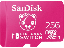 SANDISK Carte mémoire microSDXC pour 256 GB Nintendo Switch (SDSQXAO-128G-GN6ZG)