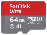 SANDISK Carte mémoire microSDXC Ultra A1 64 GB avec adaptateur SD (0619659200541)