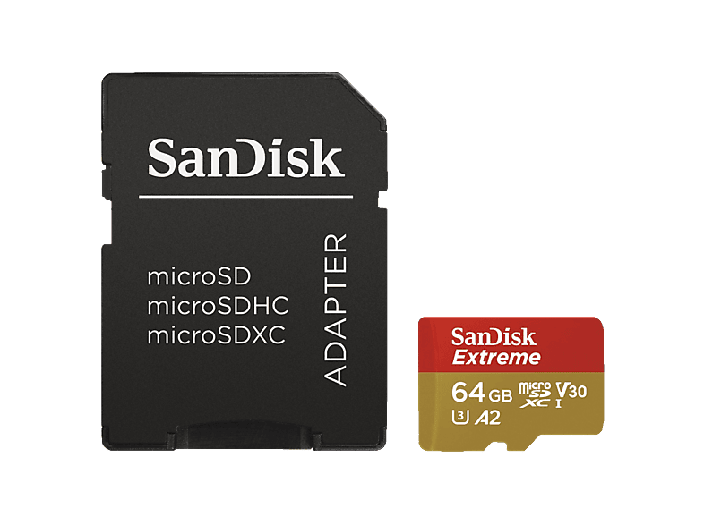 Carte mémoire microSDXC Extreme 64 GB Class 10 (183505)