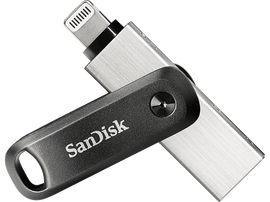 SANDISK Clé USB iXpand Go 64 GB Lightning Gris (186489)