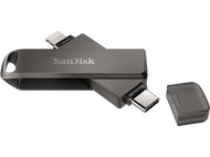 SANDISK Clé USB iXpand Luxe 128 GB USB-C 3.1 Lightning Noir (186553)