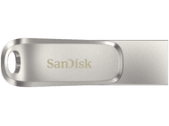 SANDISK Clé USB Ultra Dual Drive Luxe 256 GB Argenté (00186462)