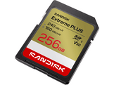 SANDISK SDXC Extreme PLUS 256GB (UHS-I, V30, U3, R240 MB/s / W160MB/s, 4K UHD)