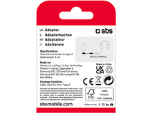 Charger l&#39;image dans la galerie, SBS Adaptateur USB-C / Jack 3.5mm Blanc
