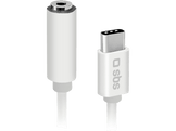 SBS Adaptateur USB-C / Jack 3.5mm Blanc