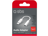 SBS Adaptateur USB-C / Jack 3.5mm Blanc