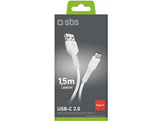 SBS Câble USB-A / USB-C 1.5 m Blanc