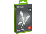 SBS Câble USB-C/USB-C 1.5 m