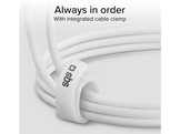 SBS Câble USB-C / USB-C tressé 100 W 1.5m Blanc
