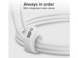 SBS Câble USB-C / USB-C tressé 240 W 2 m Blanc