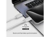 SBS Câble USB-C / USB-C tressé 240 W 2 m Blanc
