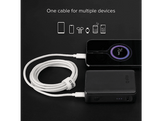SBS Câble USB-C / USB-C tressé 60W 1.5m Blanc