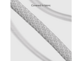 SBS Câble USB-C / USB-C tressé 60W 1.5m Blanc