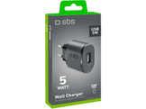 SBS Chargeur 1xUSB-A 5W Noir