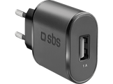 SBS Chargeur 1xUSB-A 5W Noir