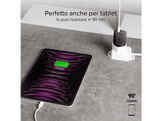 SBS Chargeur 1xUSB-C 25W & 1x USB-A 18W Noir