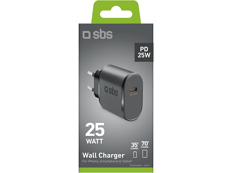 Batterie externe noire avec un socle de chargement sans fil, avec un support argenté.