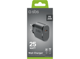 SBS Chargeur 1xUSB-C 25W Noir
