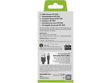 Charger l&#39;image dans la galerie, Un chargeur mural blanc avec un câble USB.
