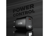SBS Chargeur 1xUSB-C 45W LCD Noir