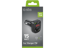 Charger l&#39;image dans la galerie, Un chargeur de voiture noir avec un affichage numérique indiquant &#39;87.5&#39;. Il possède des ports USB et un dessus vert.
