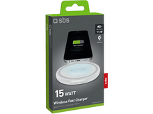 Charger l&#39;image dans la galerie, Un chargeur sans fil dans une boîte, chargeant un téléphone à 63 %.
