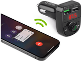 SBS Chargeur & FM Bluetooth Receiver 2xUSB-A 15W Noir