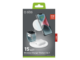 SBS Chargeur sans fil 3-1 15W Blanc